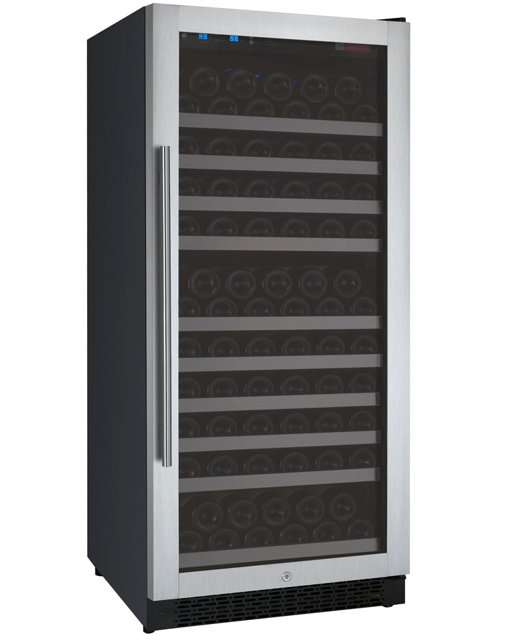 Allavino FlexCount II 128 Bottle Single Zone Built-In Wine Refrigerator – Stainless Steel Door, Right Hinge