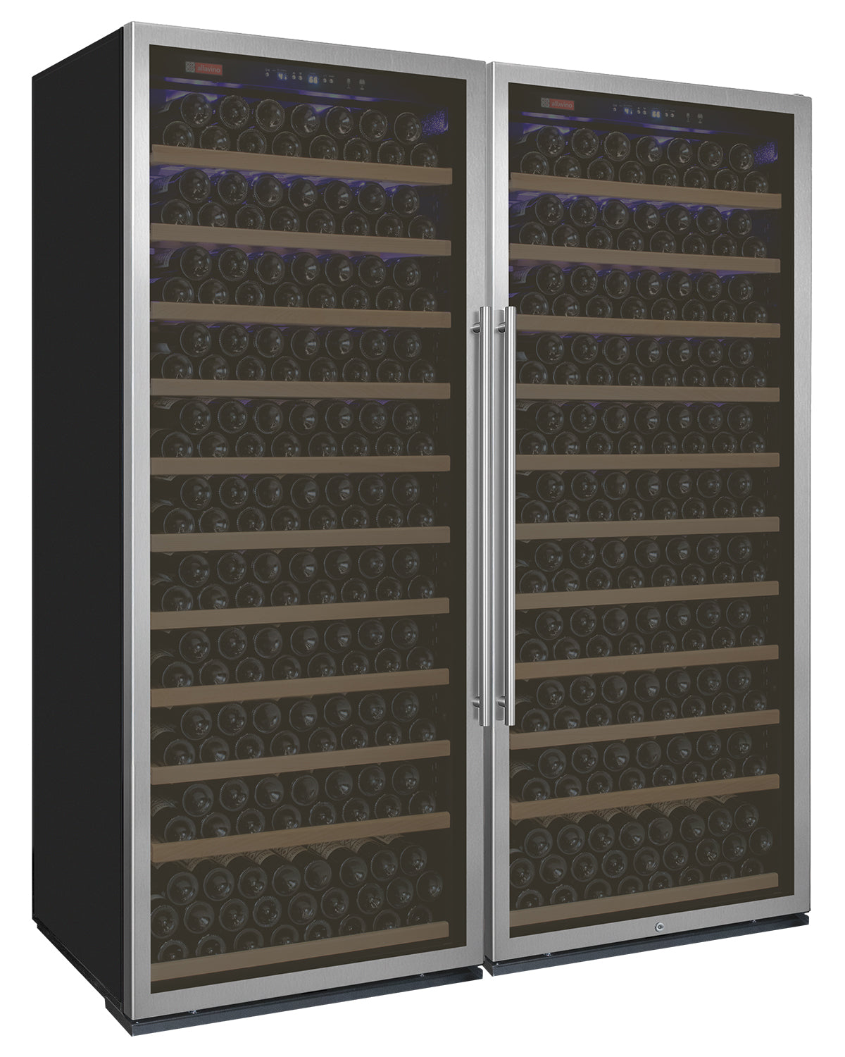 Allavino Vite II 554 Bottle Dual Zone Freestanding Wine Refrigerator – Stainless Steel Door, French Door