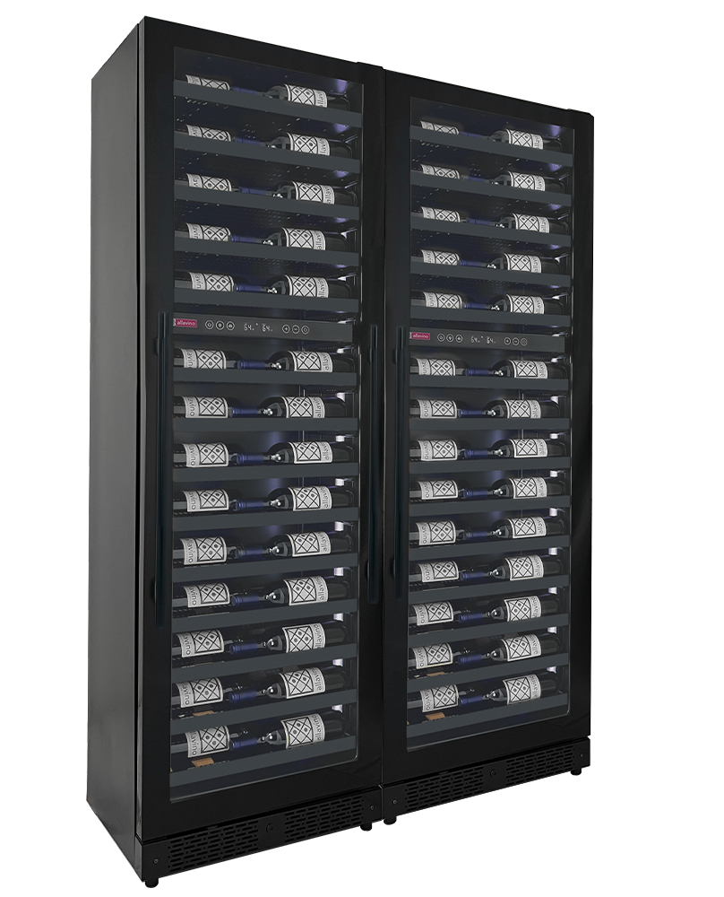 Allavino Reserva Series 134 Bottle Four Zone Built-In Wine Refrigerator – Black Door, French Door