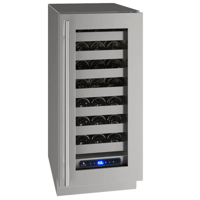 U-Line UHWC515-SG41A UL-WINE CAPTAIN 15" LOCK RH SS 115V