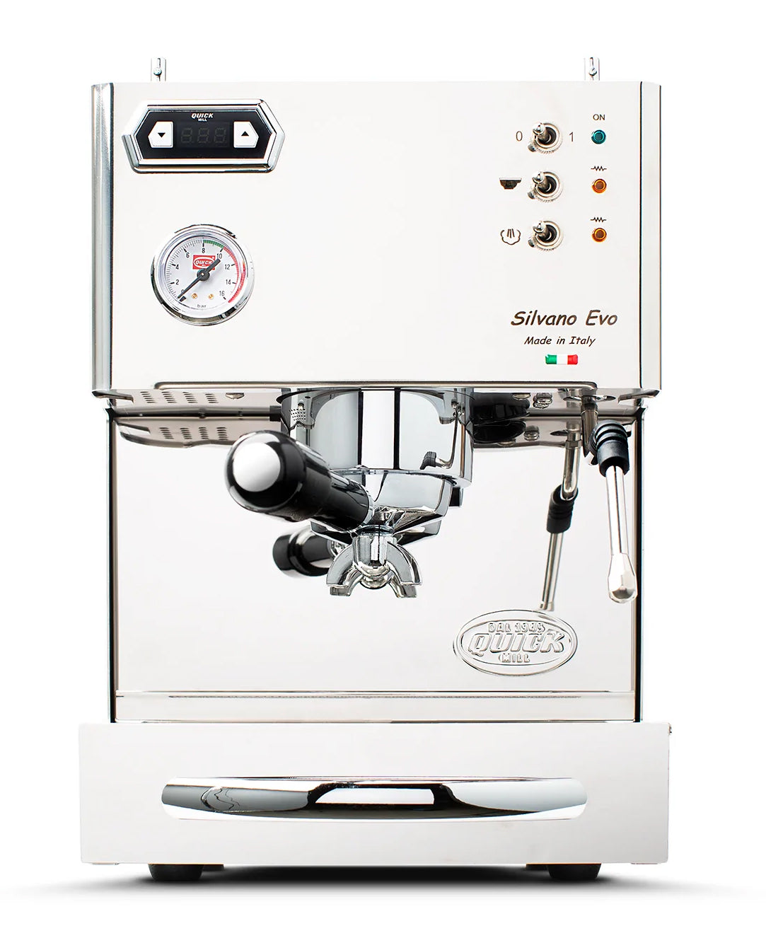 Quick Mill Silvano Evo Espresso Machine — Stainless Steel
