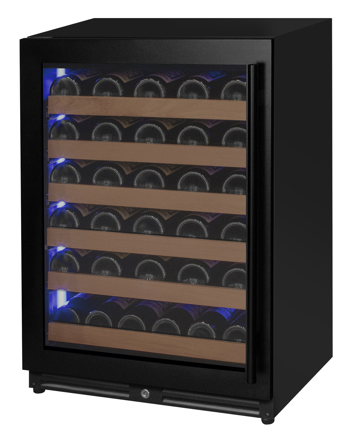 Allavino Reserva Series 51-Bottle Single Zone Built-In Wine Refrigerator Black Door · Left-Hinged