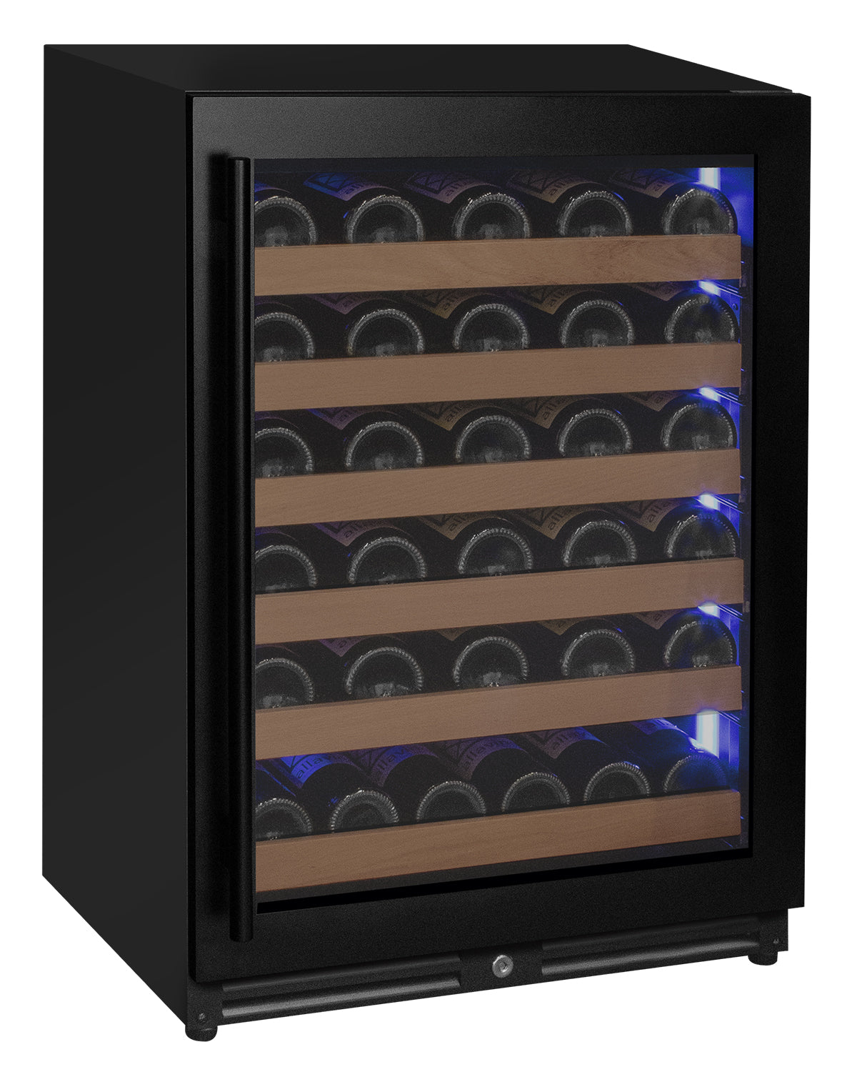 Allavino Reserva Series 51-Bottle Single Zone Built-In Wine Refrigerator Black Door · Right-Hinged