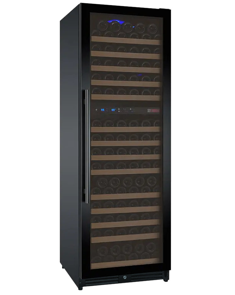 Allavino FlexCount II 172 Bottle Dual Zone Built-In Wine Refrigerator – Black Door, Right Hinge