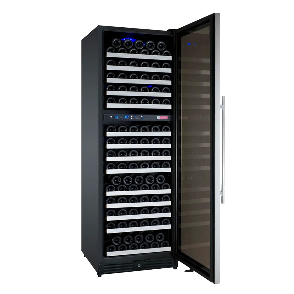 Allavino FlexCount II 172 Bottle Dual Zone Built-In Wine Refrigerator – Stainless Steel Door, Right Hinge