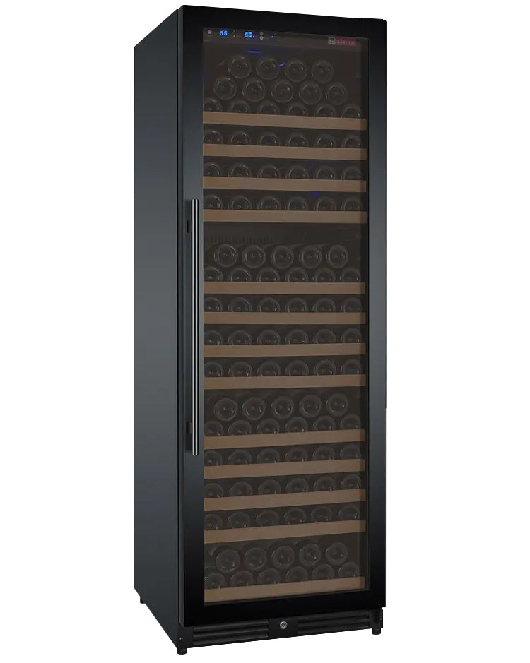 Allavino FlexCount II 177 Bottle Single Zone Built-In Wine Refrigerator – Black Door, Right Hinge