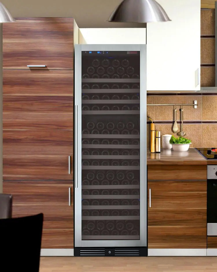 Allavino FlexCount II 177 Bottle Single Zone Built-In Wine Refrigerator – Stainless Steel Door, Right Hinge