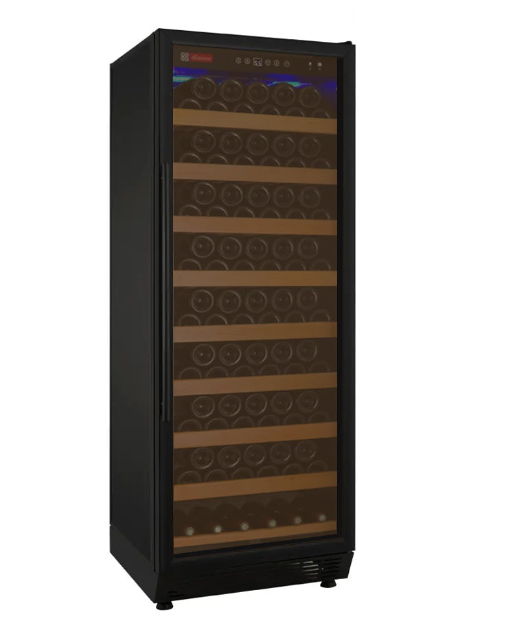 Allavino Vite II 99 Bottle Single Zone Freestanding Wine Refrigerator – Black Door, Right Hinge