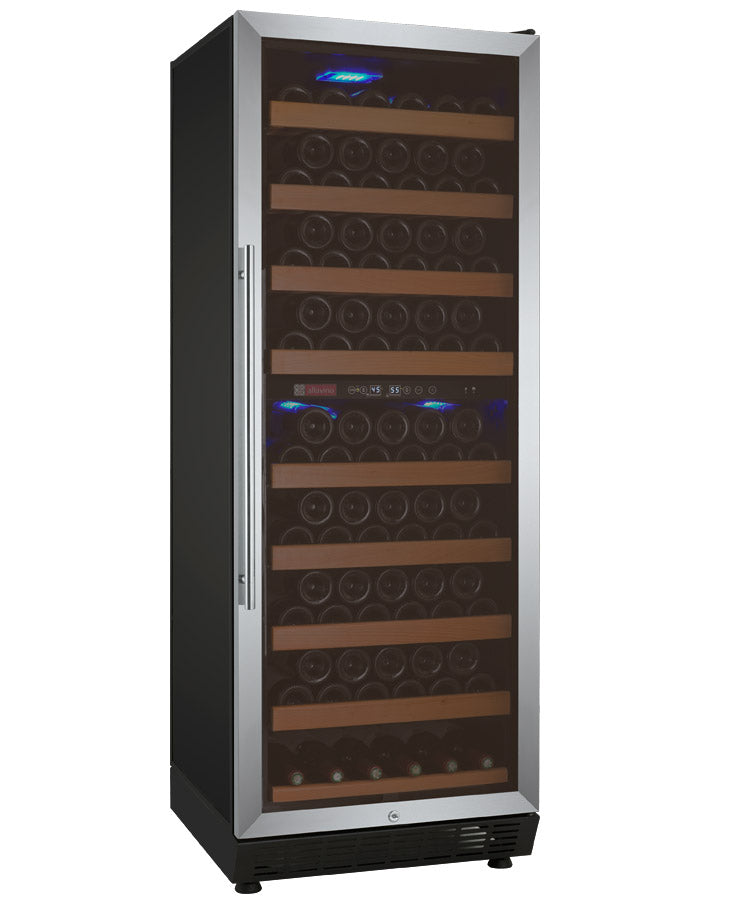 Allavino Vite II 99 Bottle Dual Zone Freestanding Wine Refrigerator – Stainless Steel Door, Right Hinge