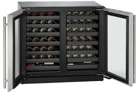 U-Line Wine Captain® 36″ Built-In Wine Storage — Stainless Steel, Dual-Zone